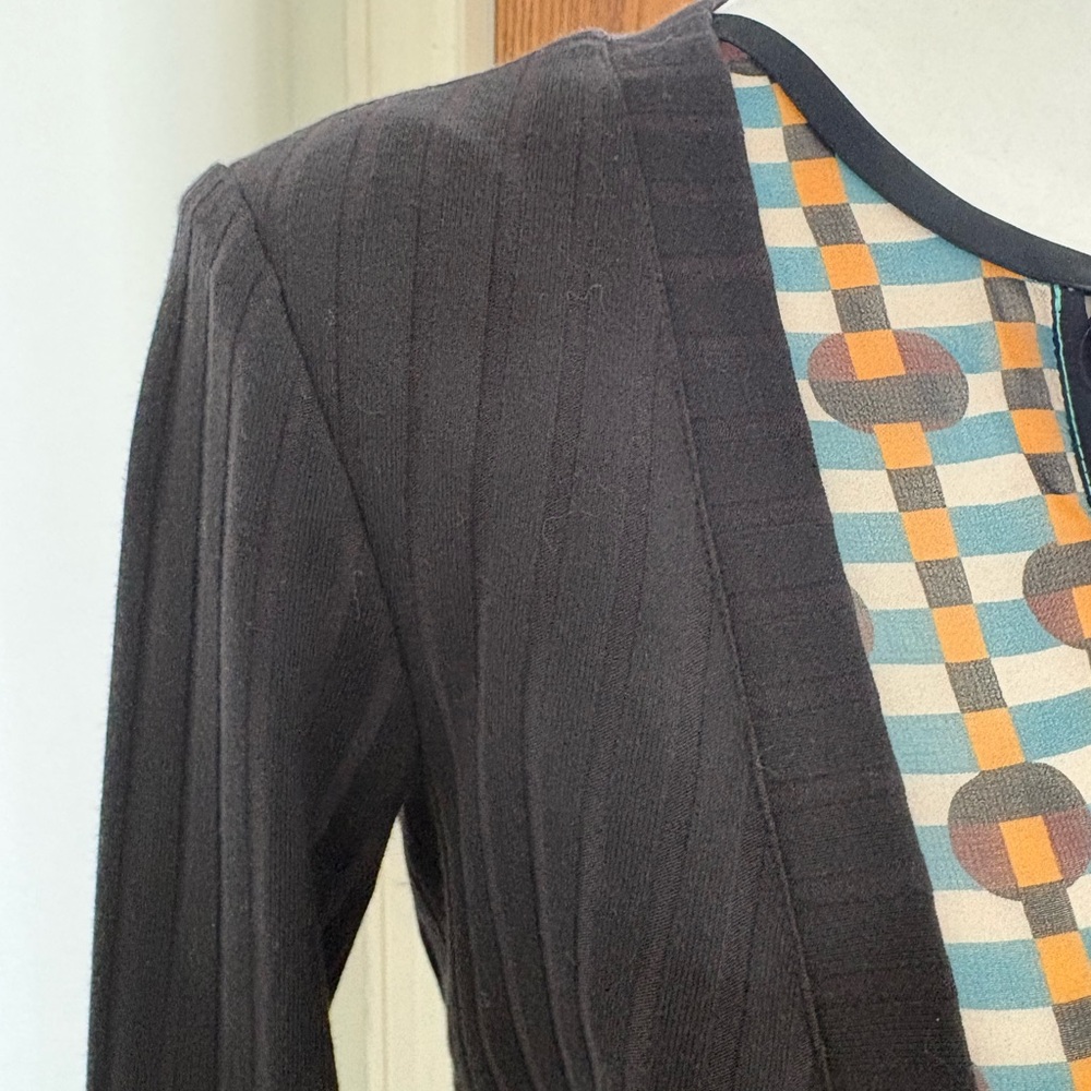 Comrags | Black Ribbed Cardigan